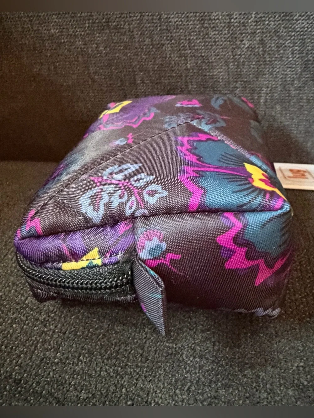 Lug Choo Choo Mini Pill Box Pouch Bag Organizer – Boho Floral Black
